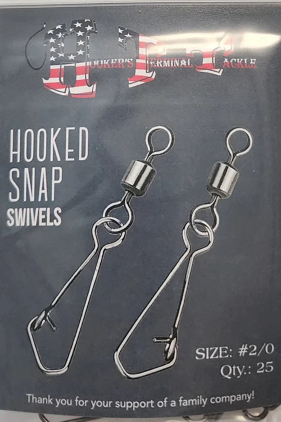 Hooker's Terminal Tackle Hooked Snap Swivels