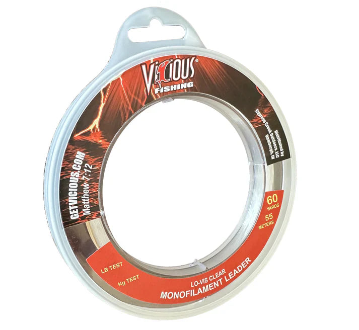 Vicious Mono Leader 60 Yard Spool
