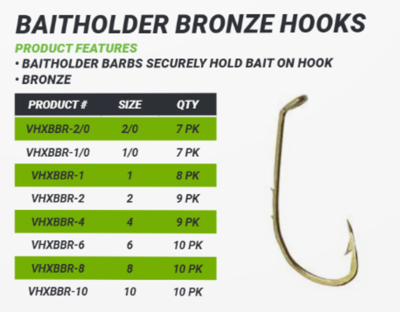 Vanguard Bronze Baitholder Hook