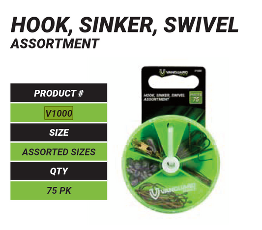 Vanguard Hook-Sinker-Swivel Assortments