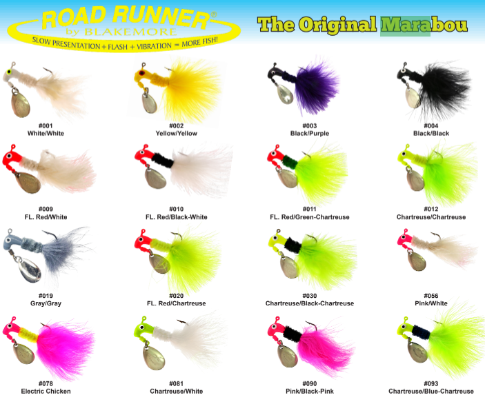 Road Runner Original Marabou Jigs