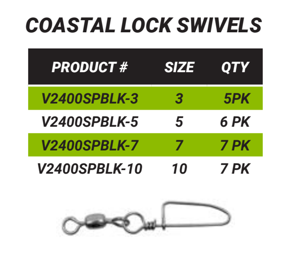 Vanguard Crane Swivels w/Coastlock Snaps