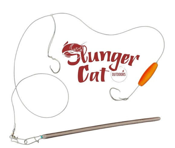 Slunger Cat Double Hook Dragging Rig w/Comal Float