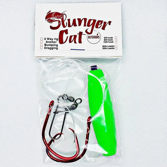 Slunger Cat Double Hook Dragging Rig w/Comal Float