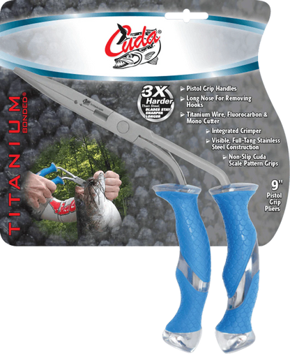 Cuda Pistol Grip Long Nose Pliers