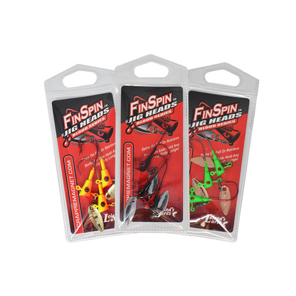 Leland's Lures Fin Spin Blood Series Jig Heads