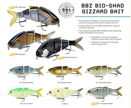 FishLab BBZ Bio Shad Gizzard