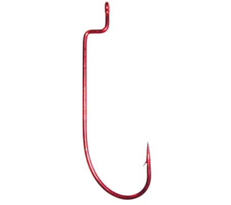 Daiichi D30Z Offset Worm Hook Blood Red