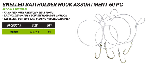 Vanguard Snelled Hooks Assortment