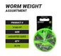 Vanguard Worm Weight Sinker Assortment