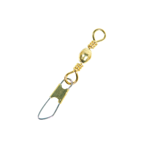 Eagle Claw Barrel Swivels w/Safety Snap