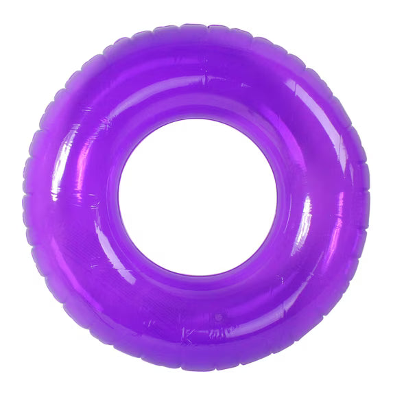 Swimline 30 Round Inflatable 1-Person Swim Ring Inner Tube Float - Purple