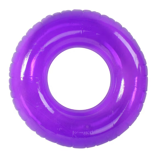 Swimline 30 Round Inflatable 1-Person Swim Ring Inner Tube Float - Purple