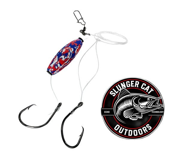 Slunger Cat Bullseye Double Hook Dragging Rig