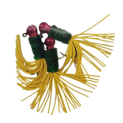 Jeff's Jigs Silicone Skirted Crappie Jigs