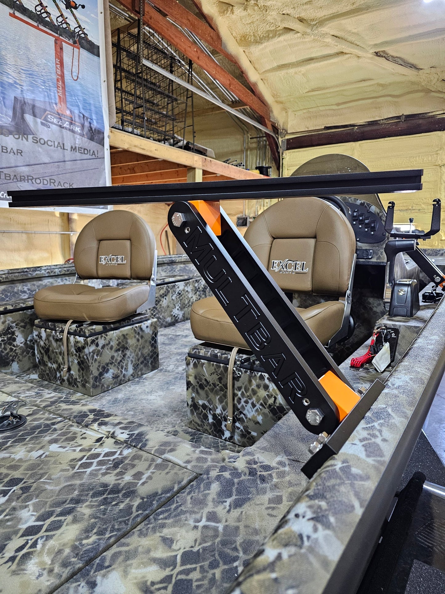 MulTBar 16" Lite Track System Rod Racks