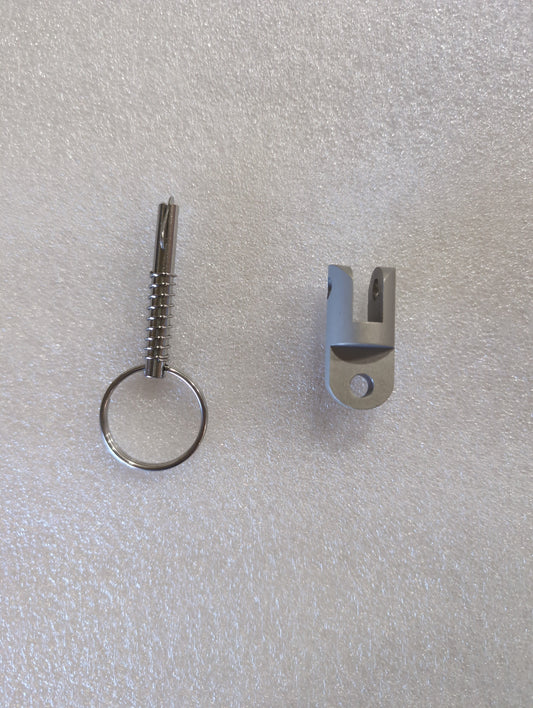 Bimini Top Pin with Cap Eye End (2 Pack), Stainless Steel
