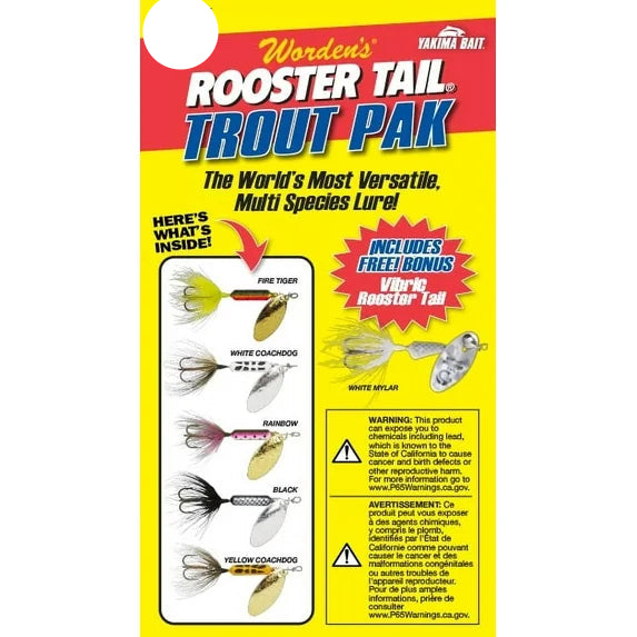 Worden's Rooster Tail Trout Pak