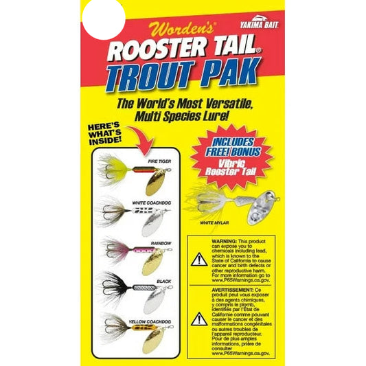 Worden's Rooster Tail Trout Pak