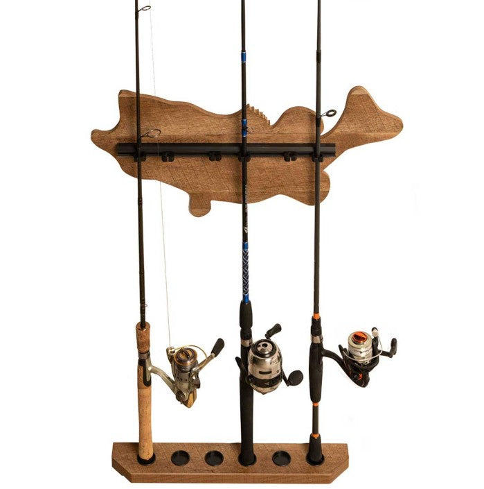 Old Cedar Bass Wall Rod Rack