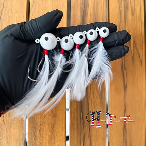 HTT BrushMaster Walleye Feather Jig